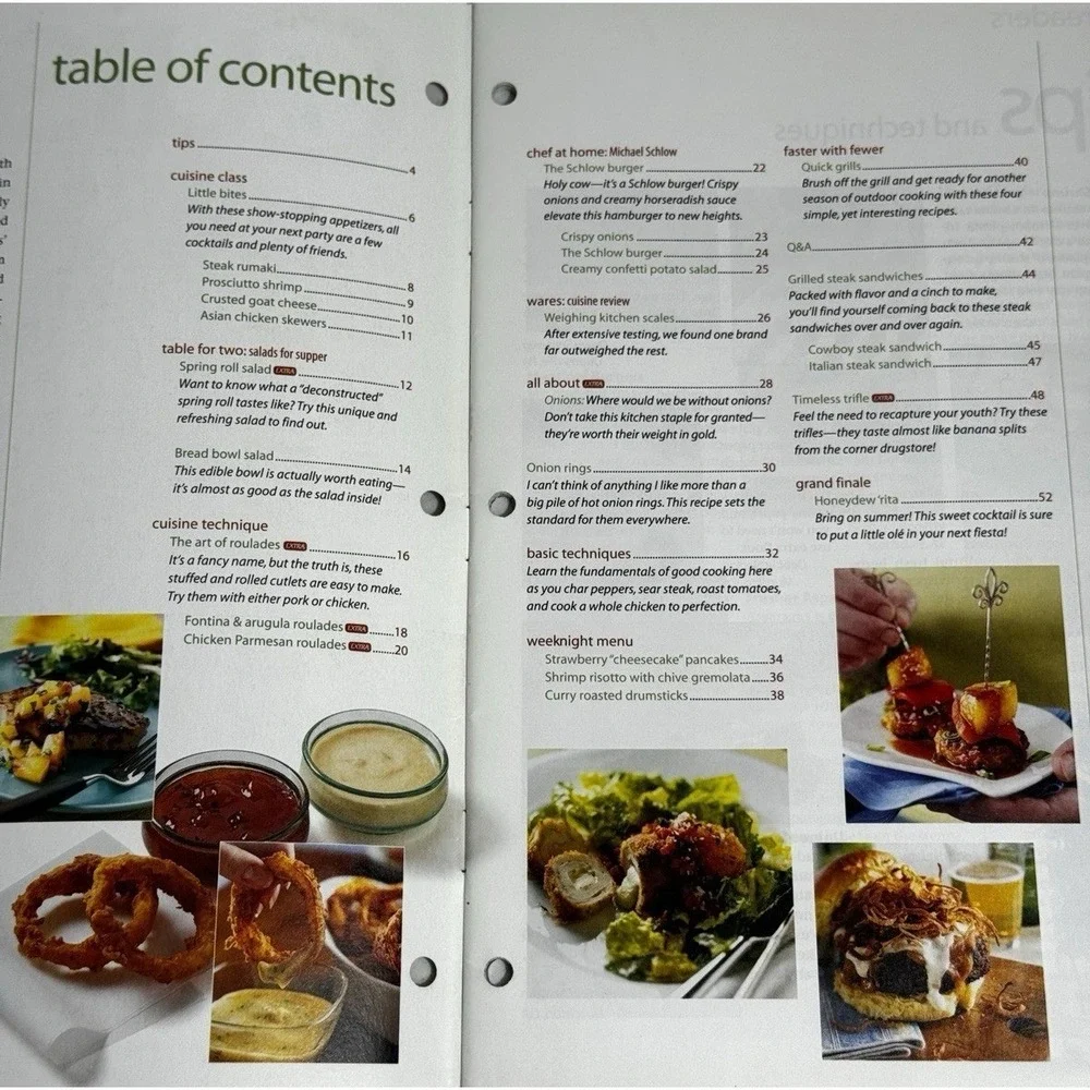 Cuisine at Home Food Magazine Lot of 8 Issues Weeknight Sunday Dinners Easy
